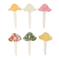 Ceramic mushroom decoration in woodland design — a small and charming piece for houseplants, terrariums, or shelves