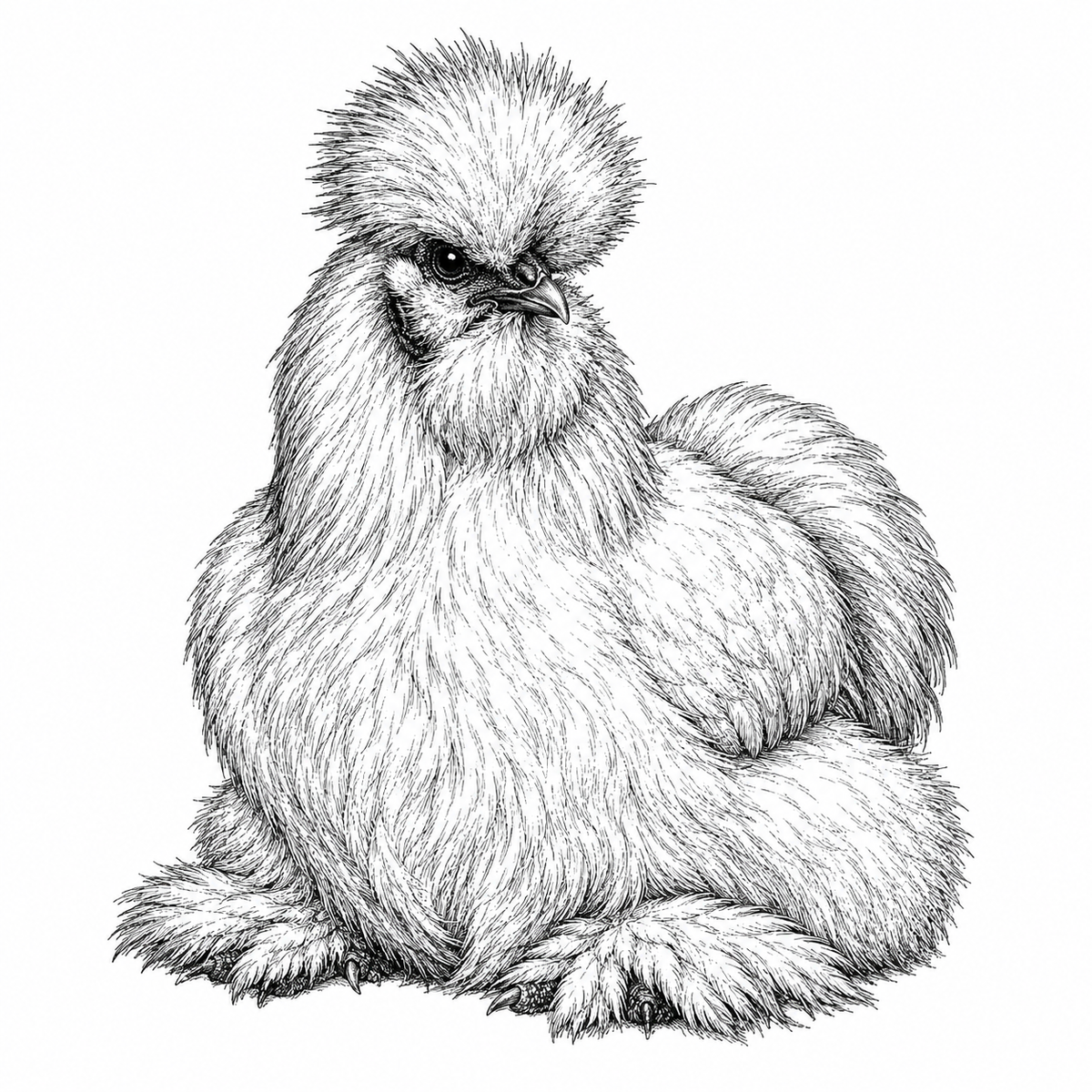 Silkie Chicken Slate Coasters, Highland Farmhouse Gift, Engraved Chicken Portrait