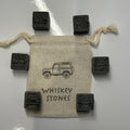 Granite Whiskey Stones, Set of 6, engraved Land Rover Defender design