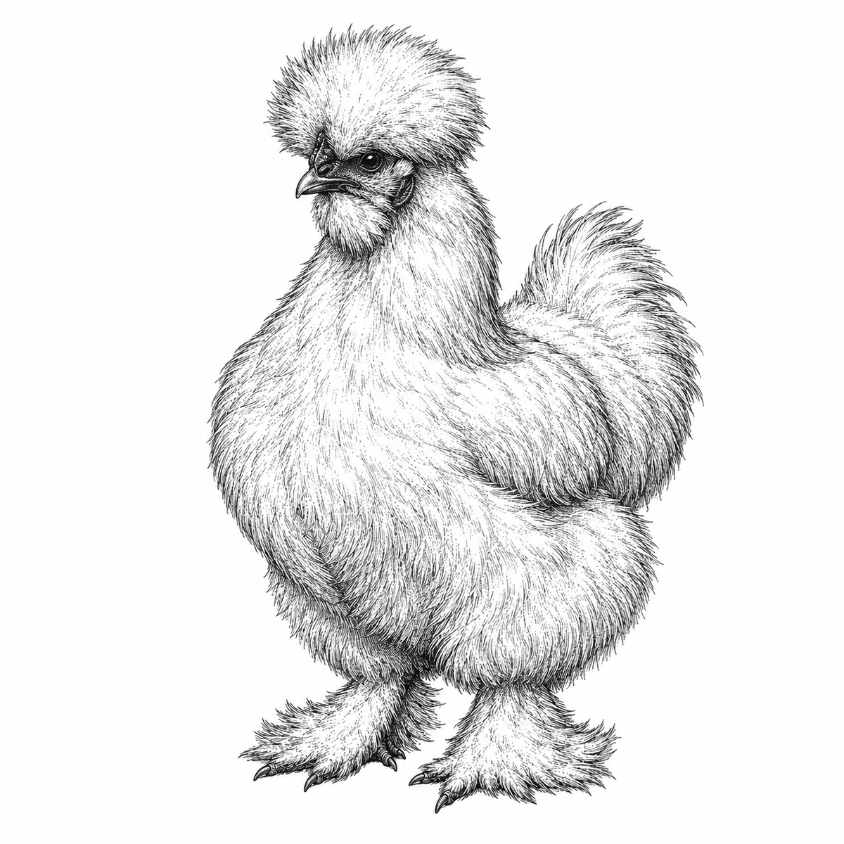 Silkie Chicken Slate Coasters, Highland Farmhouse Gift, Engraved Chicken Portrait
