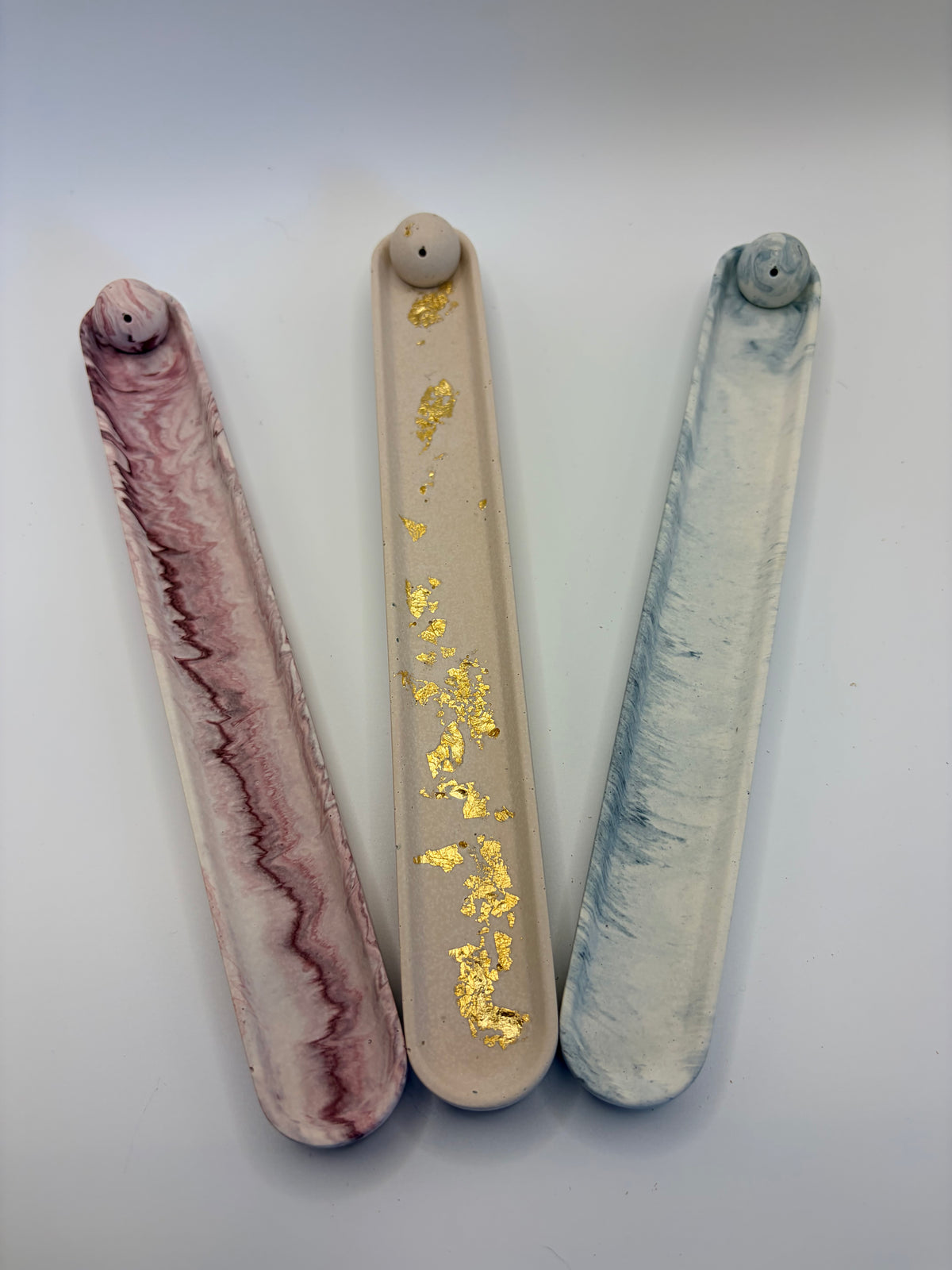 Jesmonite Marble Effect Incense Holder – styled lifestyle photo, Croft & Cleo
