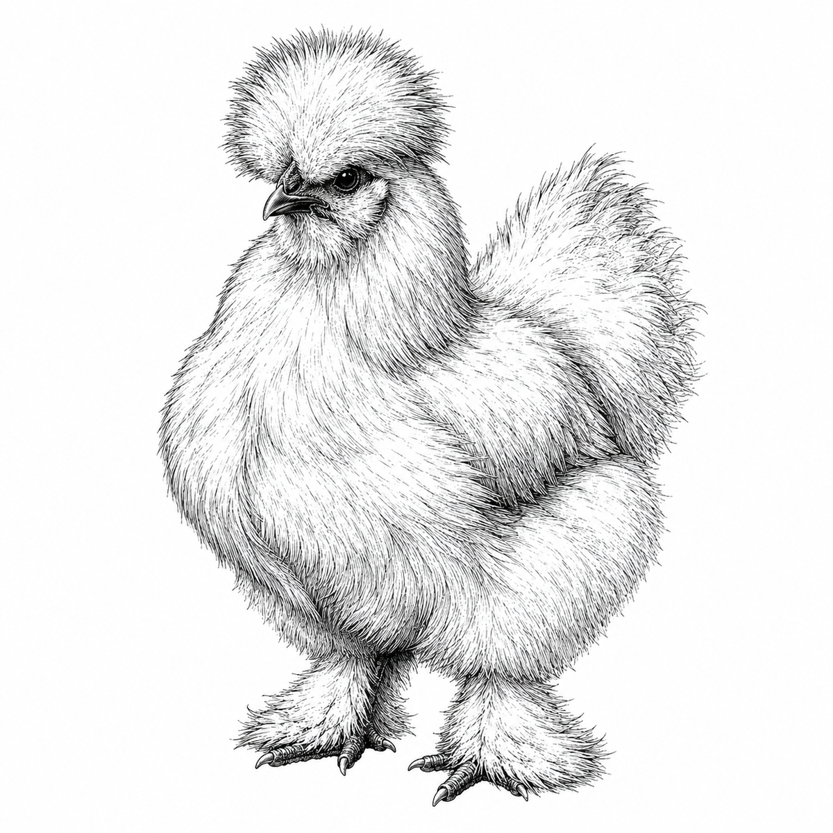 Silkie Chicken Slate Coasters, Highland Farmhouse Gift, Engraved Chicken Portrait