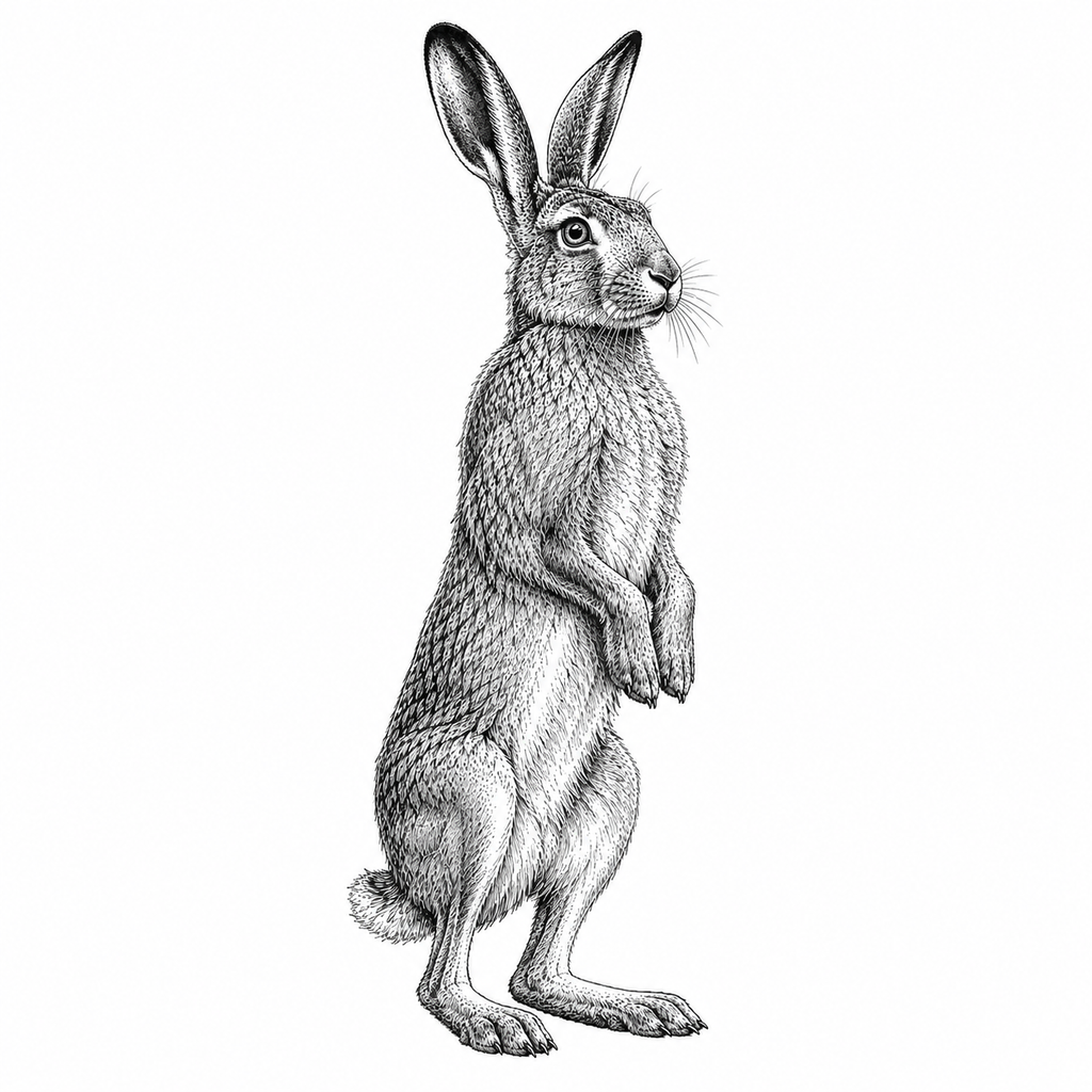 Hare Slate Coasters, Highland Farmhouse Gift, Engraved Hare Portrait