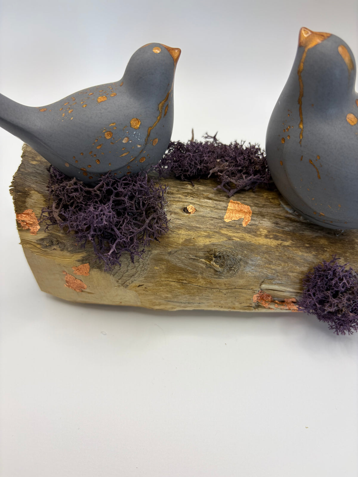 Copper-Leafed Jesmonite on Driftwood Bird Sculpture – packaging and presentation, Croft & Cleo