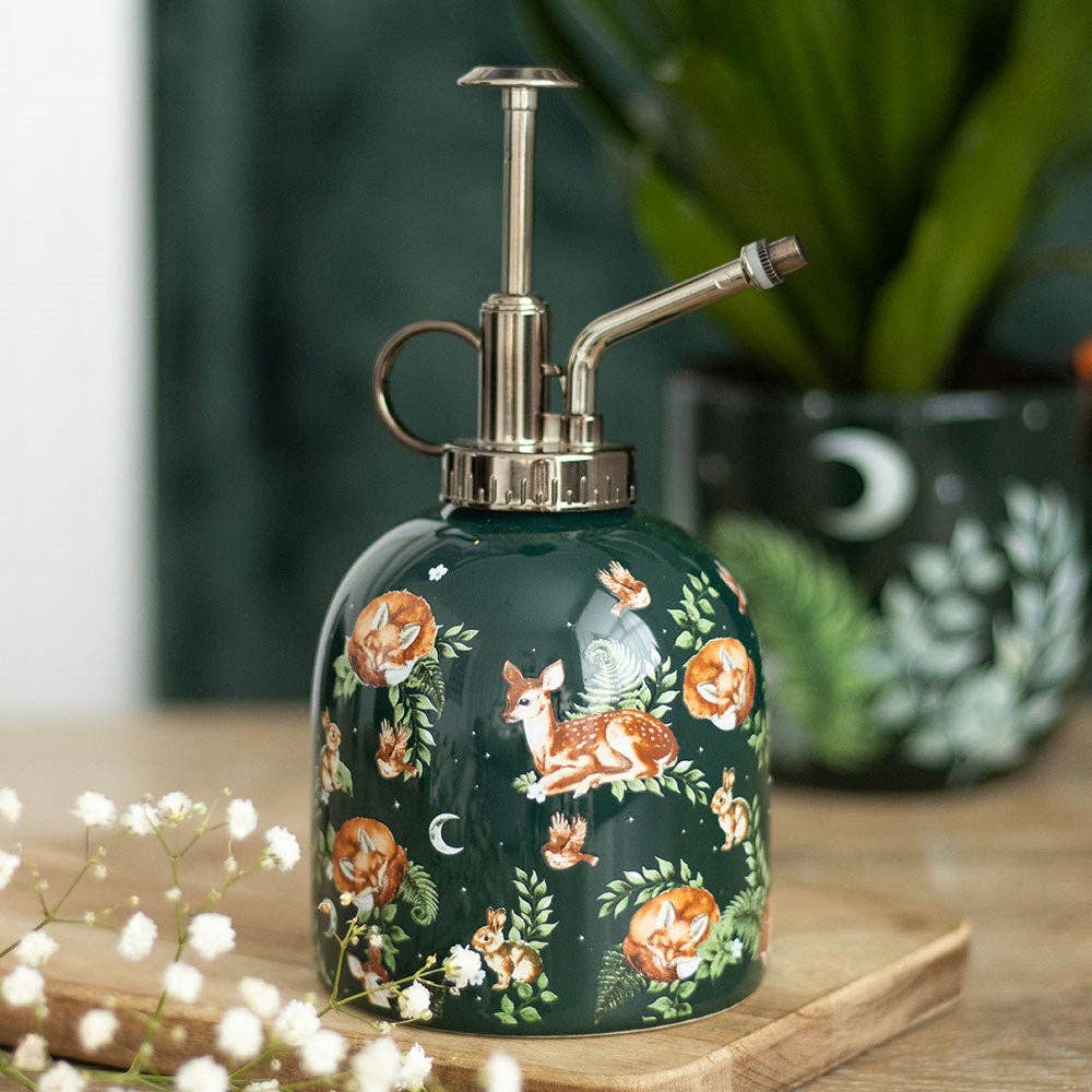 Green Forest Animal Print Ceramic Plant Mister