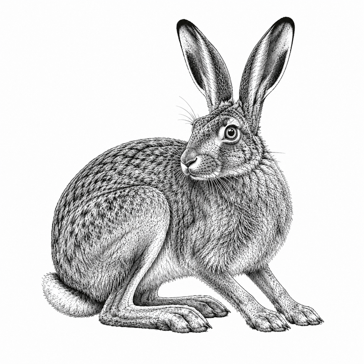 Hare Slate Coasters, Highland Farmhouse Gift, Engraved Hare Portrait