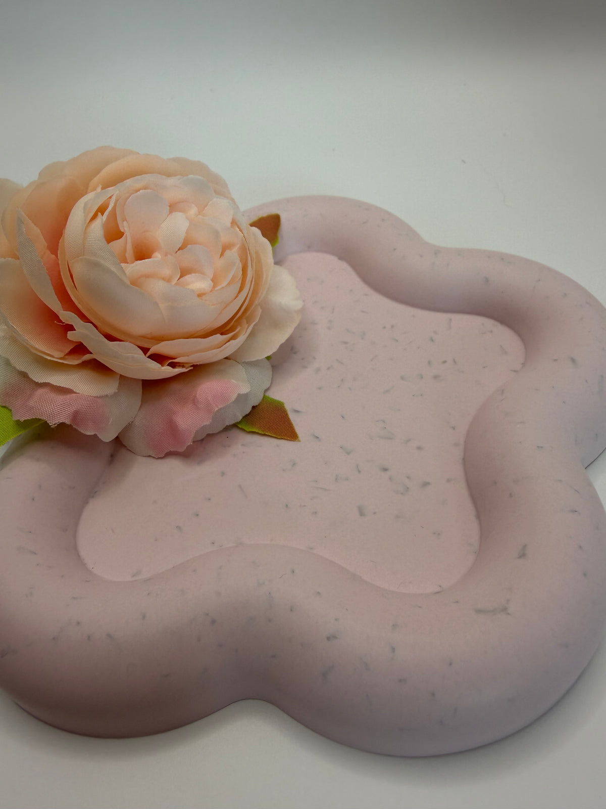 Star & Cloud Jesmonite Trinket Tray Set – close-up detail, Croft & Cleo