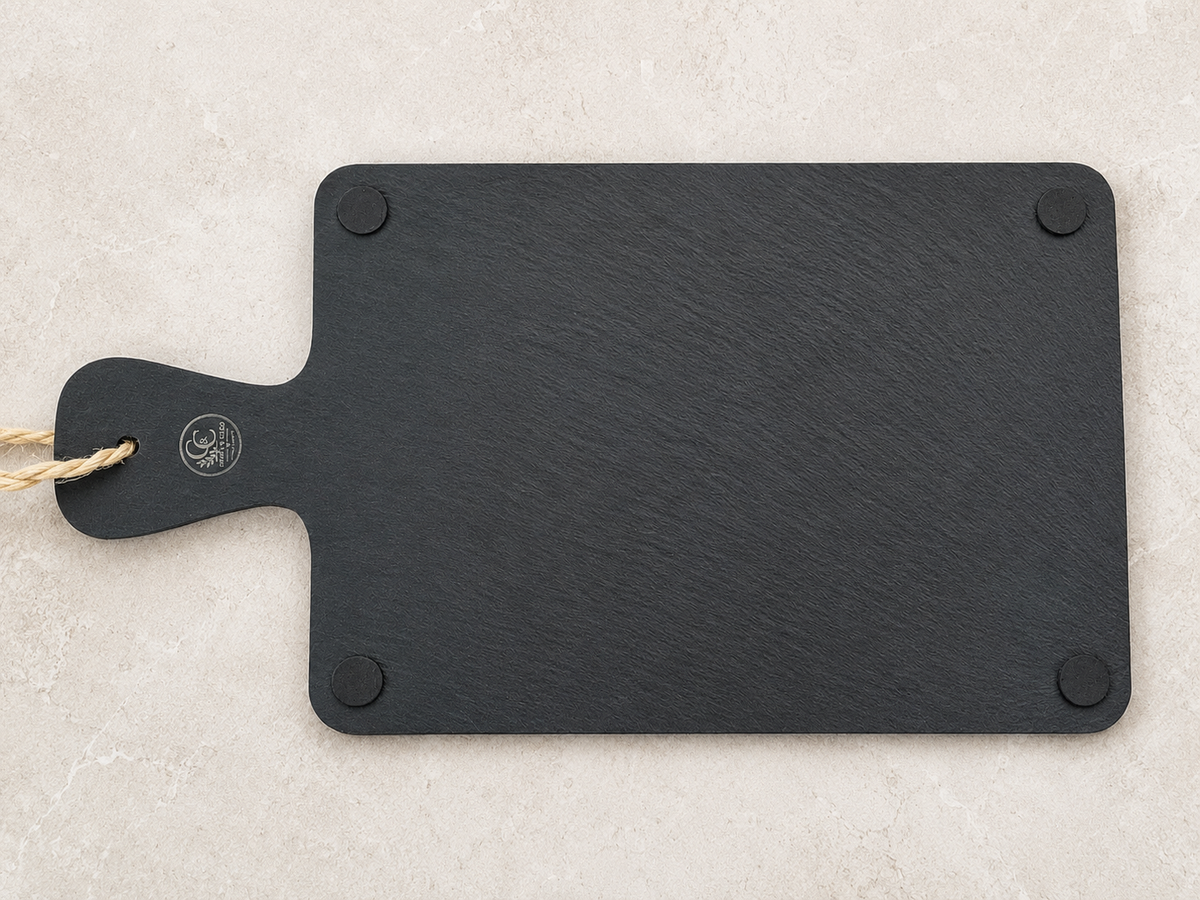 Highland Slate Serving Tray – size and scale reference, Croft & Cleo