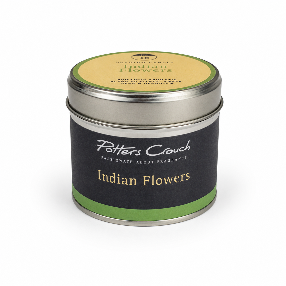 Indian Flowers candle — styled shot, Croft & Cleo