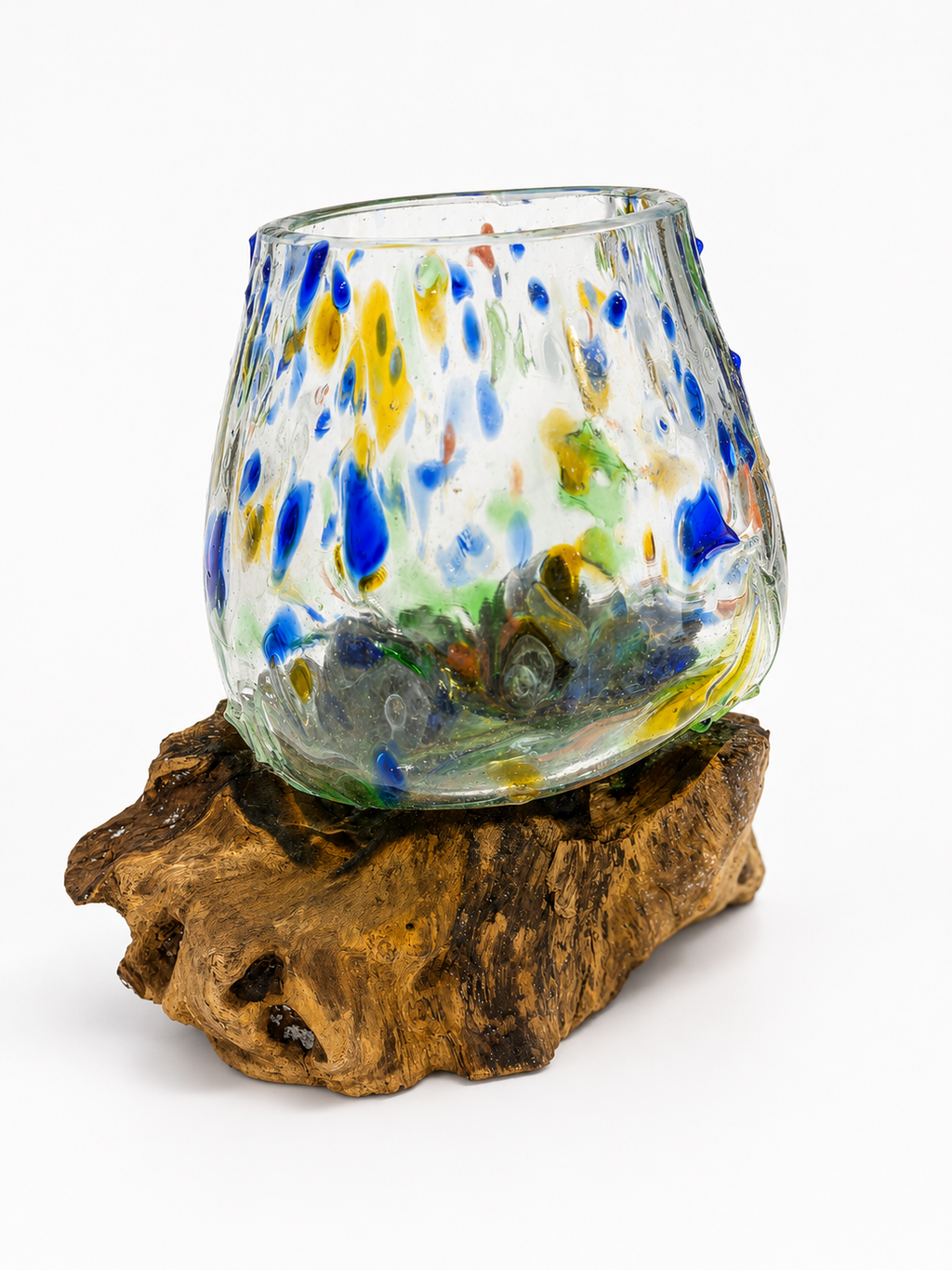Molten Glass Bowl on Wood — Medium, styled shot, Croft & Cleo