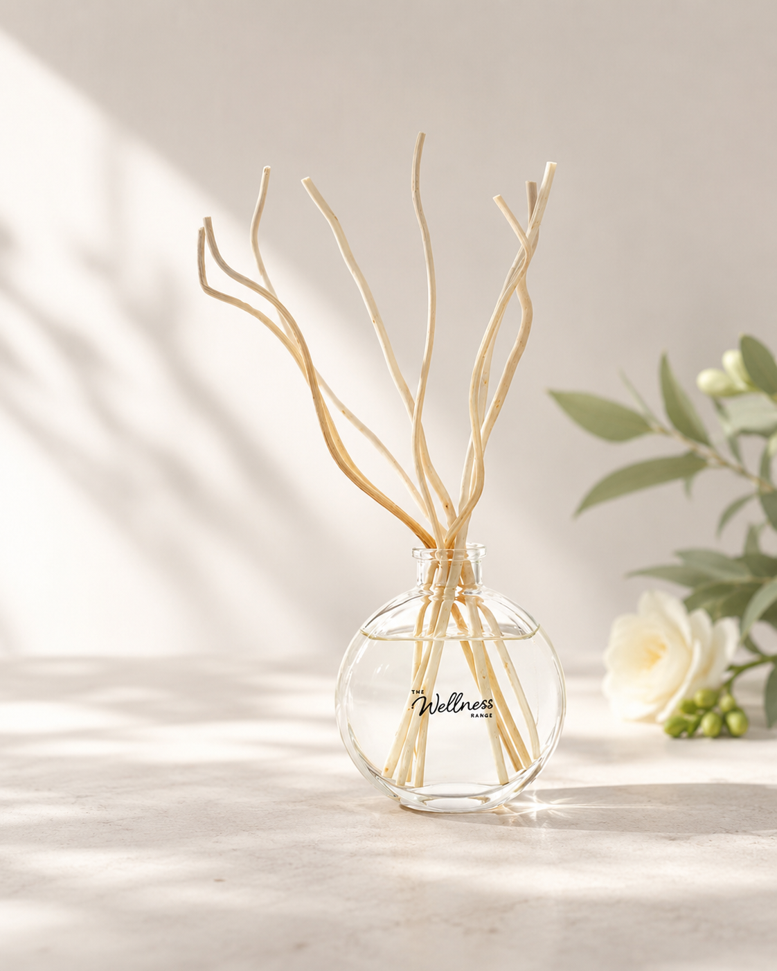 Joy Wellness reed diffuser — styled shot, Croft & Cleo