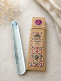 Jesmonite Marble Incense Holder & Incense Gift Set – close-up detail, Croft & Cleo