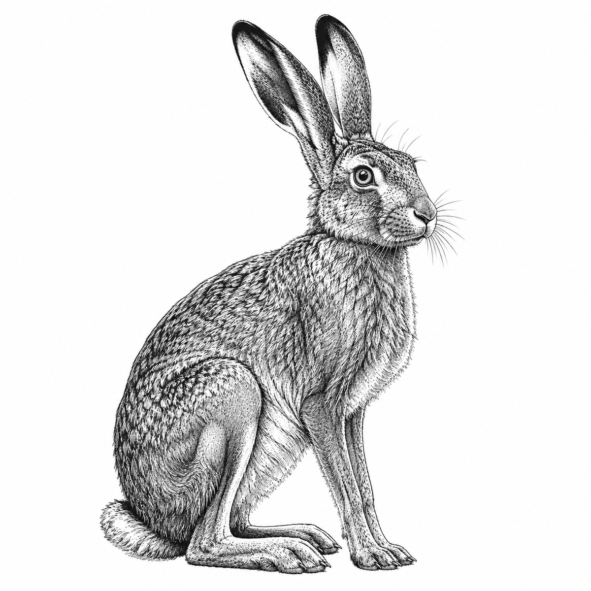 Hare Slate Coasters, Highland Farmhouse Gift, Engraved Hare Portrait