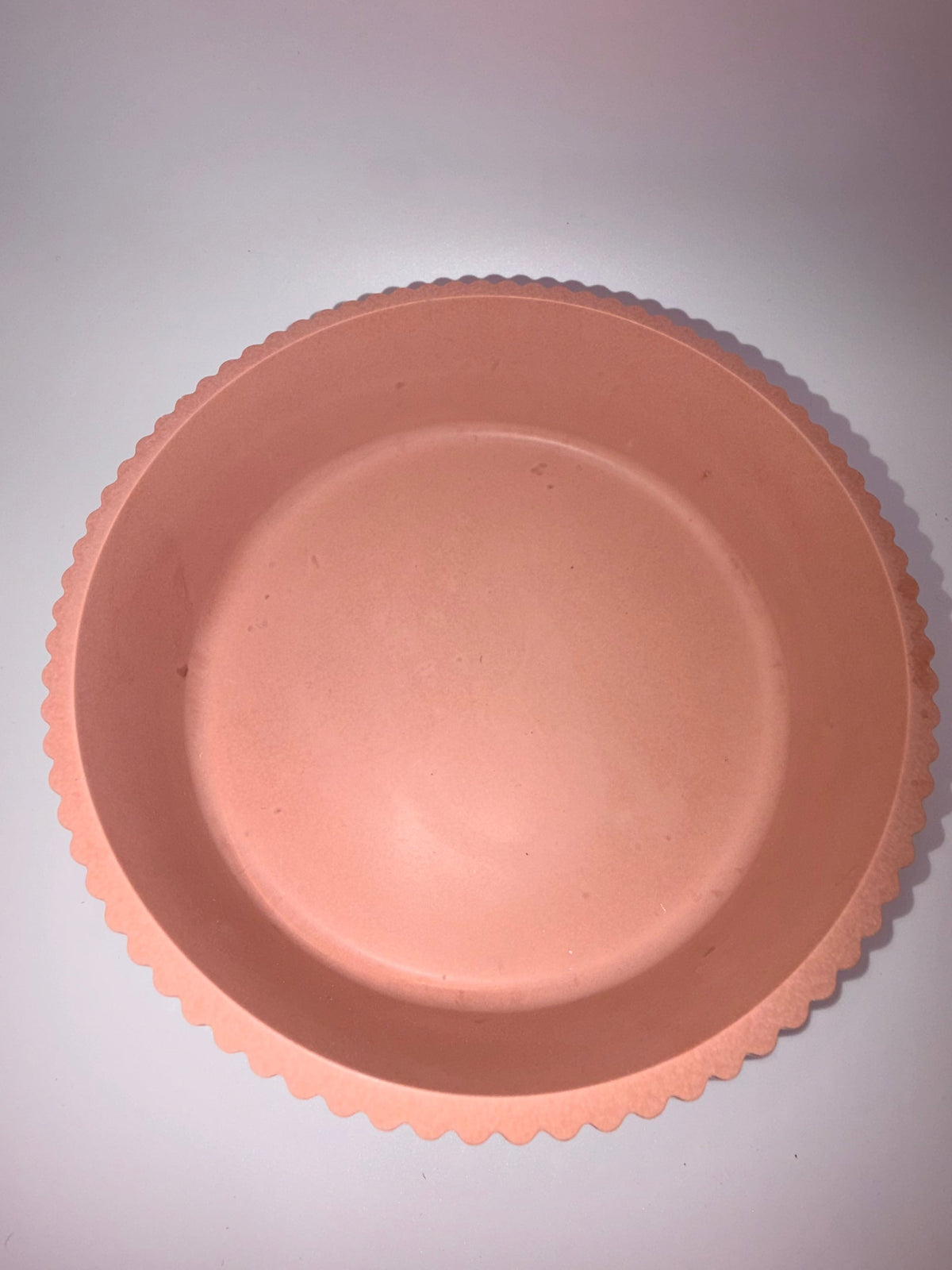 Dusky Pink Jesmonite Fluted Statement Piece Ribbed Bowl – styled lifestyle photo, Croft & Cleo