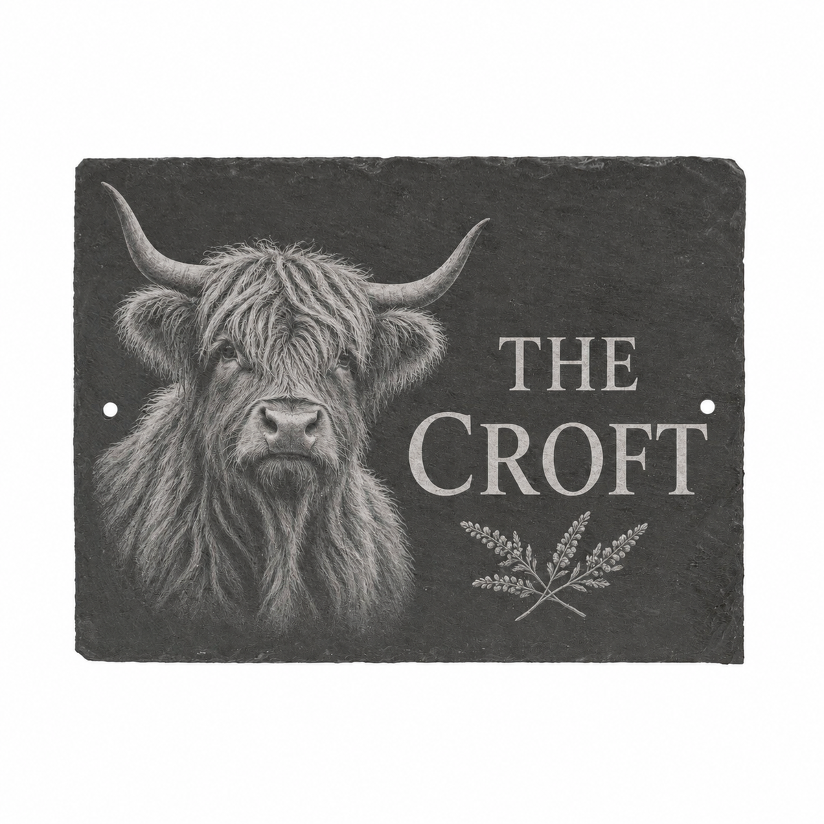Personalised Slate House Sign or Wall Plaque, 20 x 15cm, Engraved Custom Address Sign, Housewarming Gift