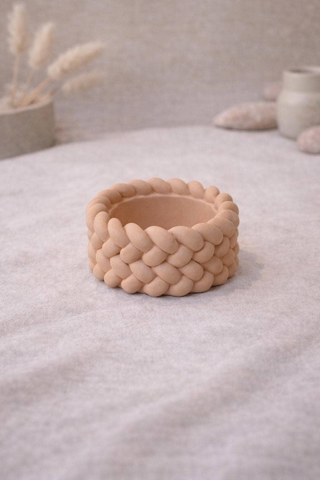 Handmade Braided Rope Tealight Holders Eco Nordic Decor