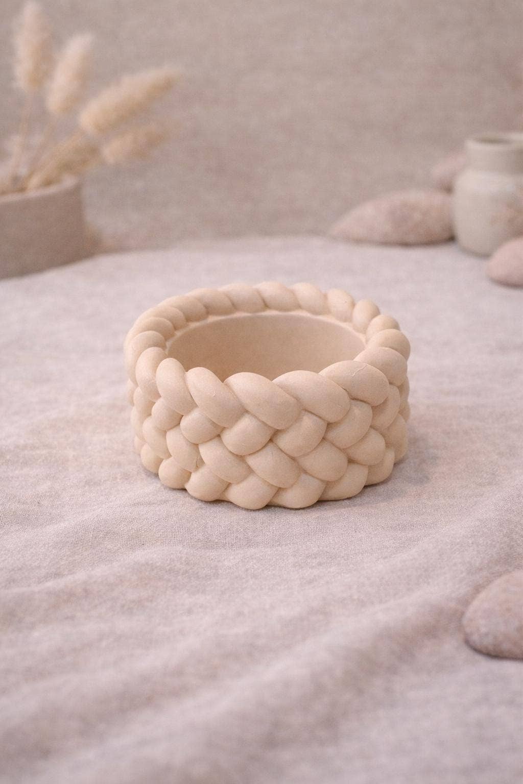 Handmade Braided Rope Tealight Holders Eco Nordic Decor