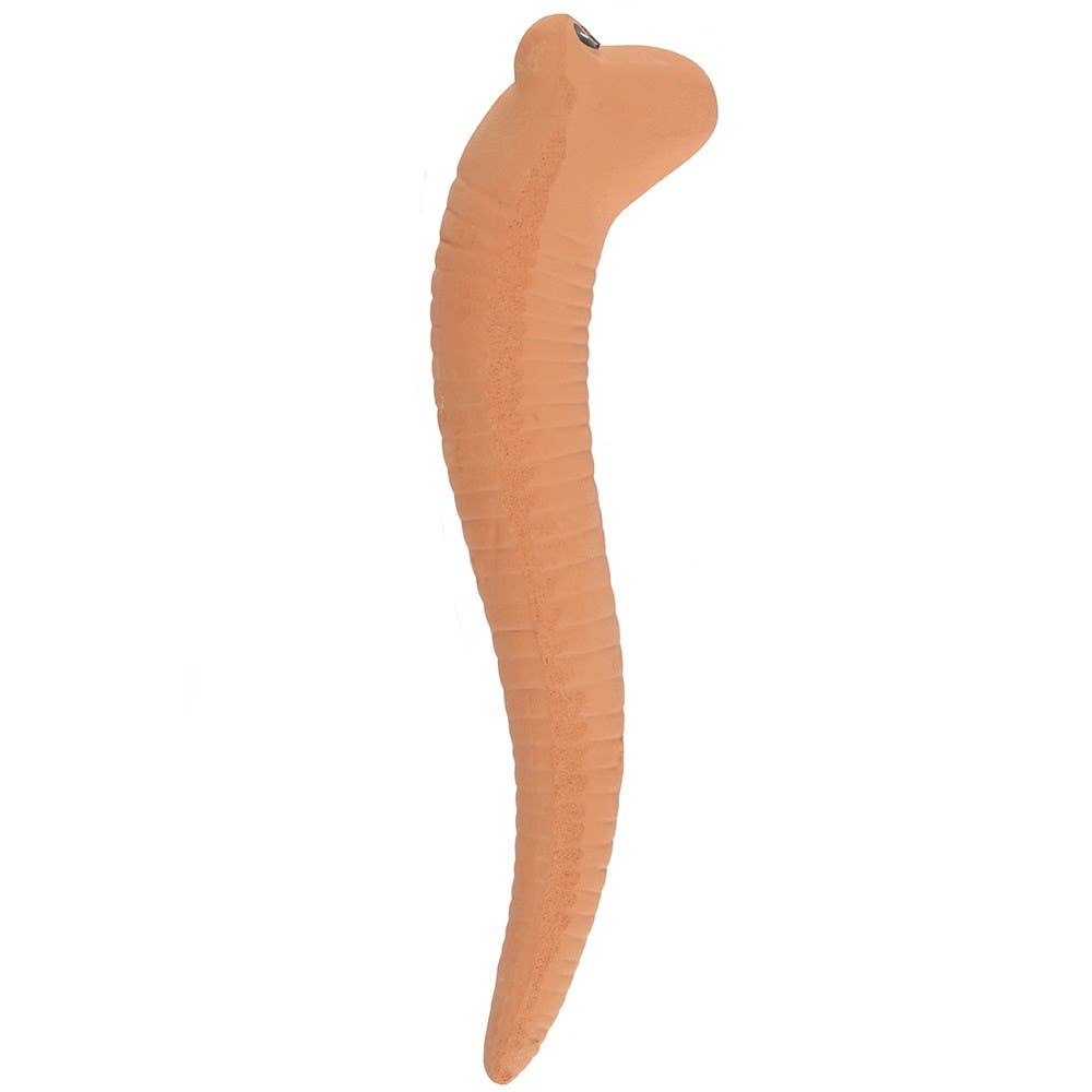 Garden worm plant water sensor shown from above, highlighting the terracotta finish, Croft & Cleo