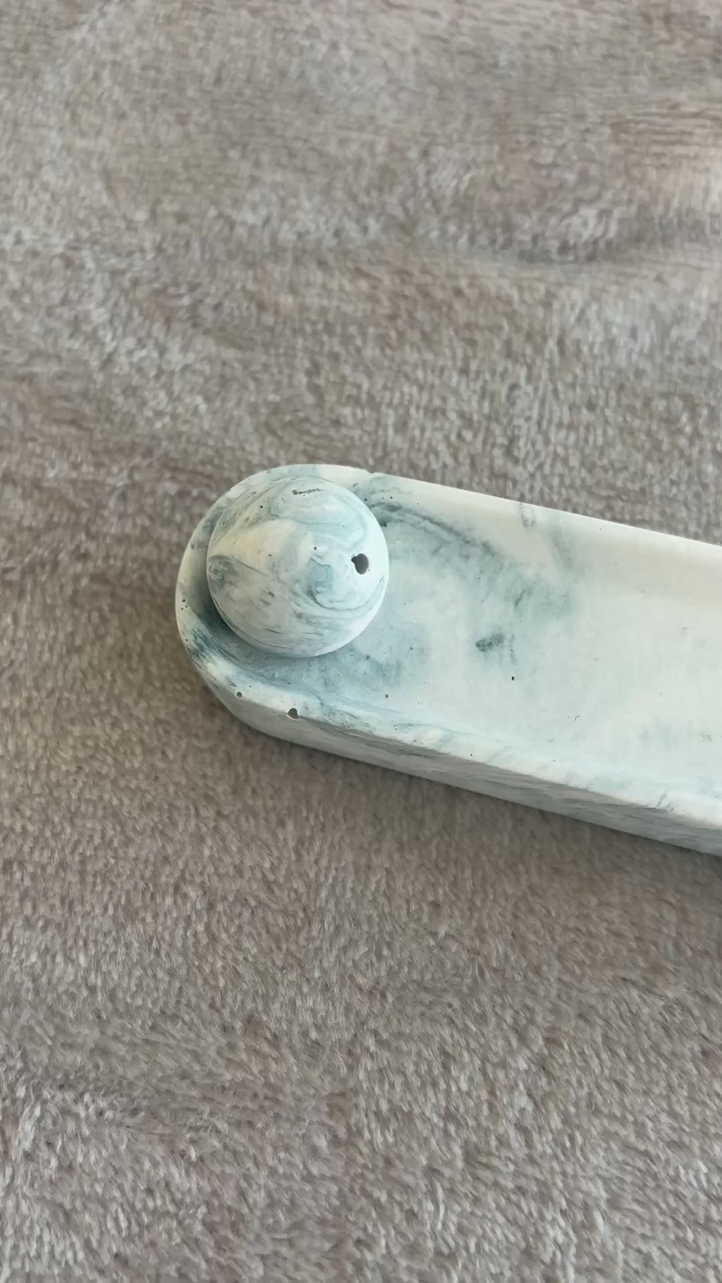 Incense Holder, Jesmonite, Handcrafted Stick Holder, Choose Your Finish