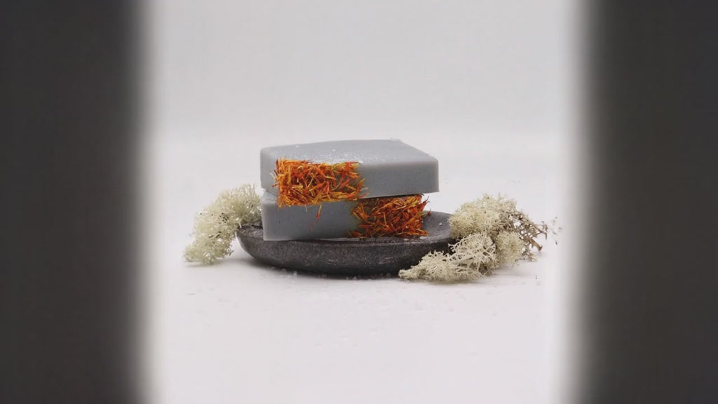 Soap Bar, Siabann Haar & Moss Sea Salt, Handmade Natural Vegan Gift
